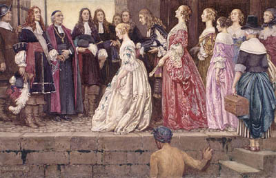 Les filles du roi faisaient partie du programme du roi Louis XIV pour promouvoir une colonie stable au Canada.